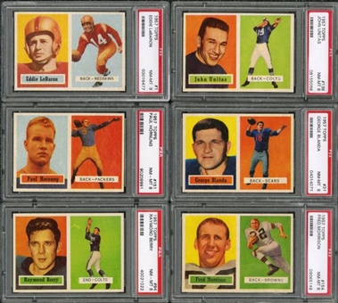 1957 Topps Football PSA Graded NM-MT 8 Near-Complete Set with 153/154 Cards (#13 on PSA Registry)